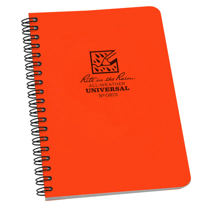 SPIRAL NOTEBK4-5/8X7"ORG