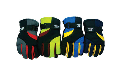 KIDS SKI GLOVES ASSRT - Pack of 24