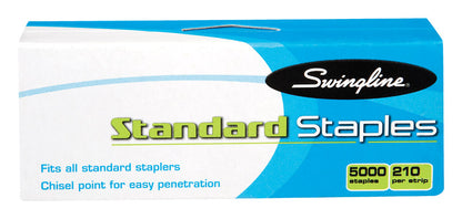 Box of Emery Jensen Staple Standard Office Staples, 5000-pack, commonly used for office staplers.