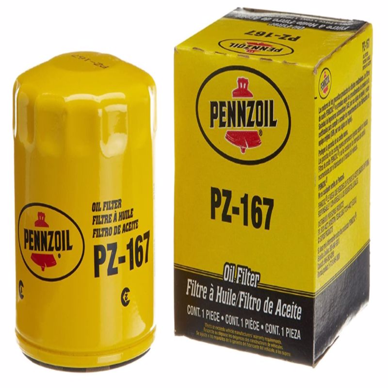 Emery Jensen oil filter PZ167, a replacement oil filter for vehicle engine maintenance, shown in a close-up image.