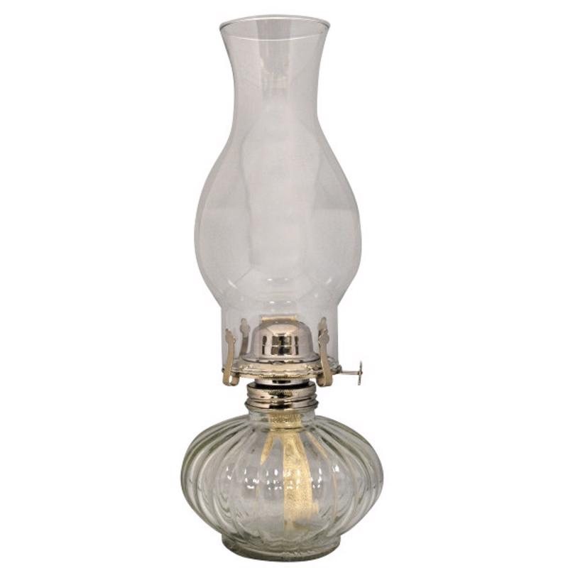 Set of four Emery Jensen oil lamps with 19.5oz capacity, including oils and parts, suitable for decorative or functional use.