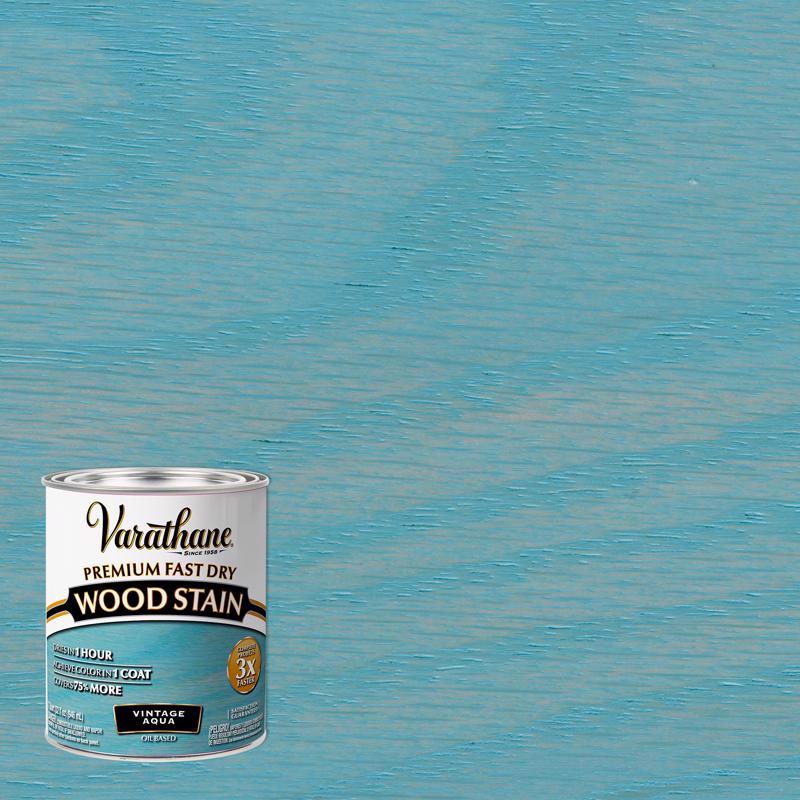 FD WOOD STN VINT AQUA QT