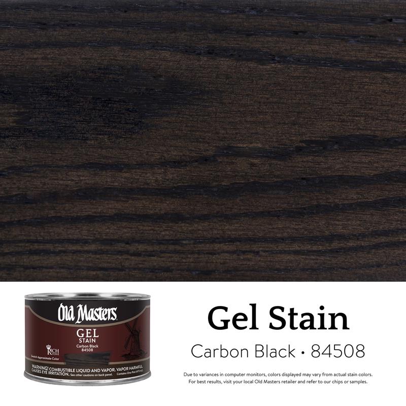 GEL STAIN CRBN BLK 1PT - Pack of 4