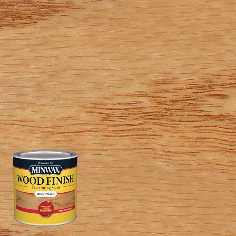 Emery Jensen oil stain pack of 4 in dark walnut color, suitable for wood and furniture protection, 0.5pt size.