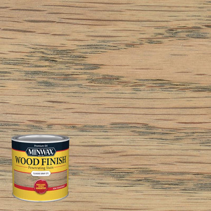 STAIN MINWX 8OZ CLS GRAY - Pack of 4