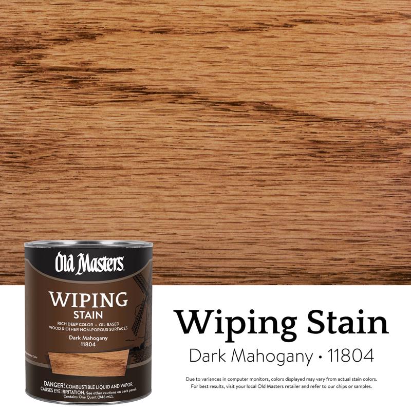 WIPE STAIN DRK MAHG 1QT - Pack of 4