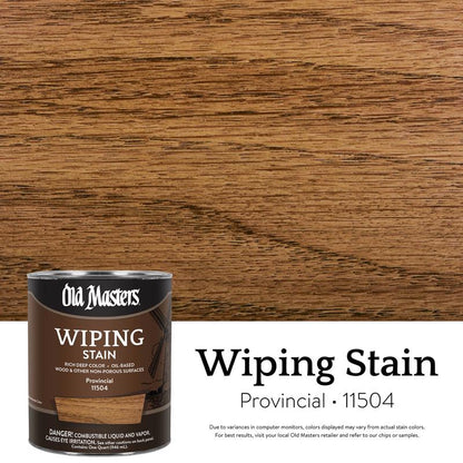 Emery Jensen Wipe Stain Provincl 1QT oil stain remover, pack of 4 bottles, for cleaning and treating oil stains on surfaces.