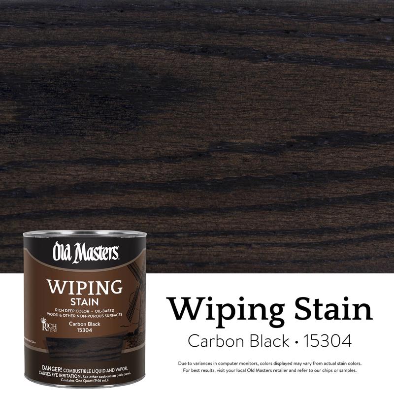 WIPING STAIN CRBN BK 1QT - Pack of 4