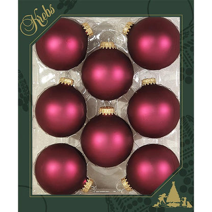 Emery Jensen decorative ornament ball in 2-5/8-inch size, featuring a glossy green finish, ideal for holiday or home decor.