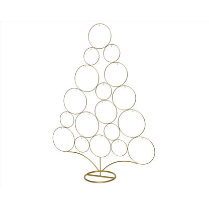 Gold tree display ornament by Emery Jensen, 33-inch decorative ornament with intricate detailing, perfect for holiday decor.
