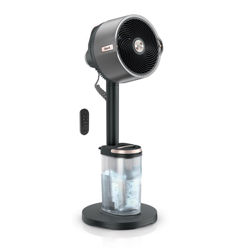 Emery Jensen MSTNG FN oscillating stand or wall fan, 36.77-inch size, with adjustable blades and sturdy mounting features.