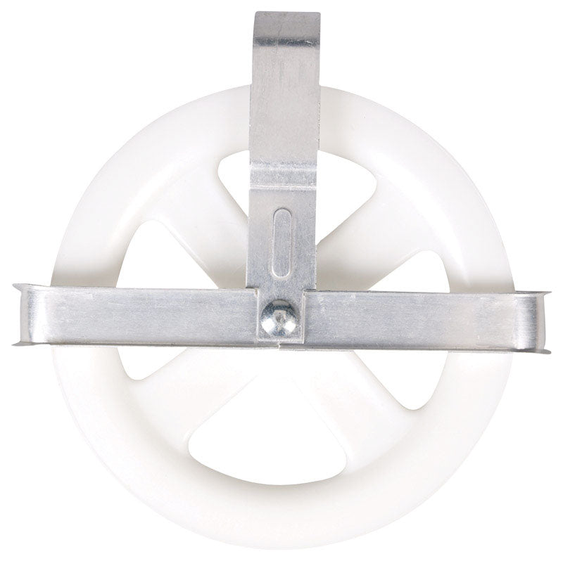 Emery Jensen pulley clothesline outdoor clothes drying accessory with durable plastic components for outdoor use