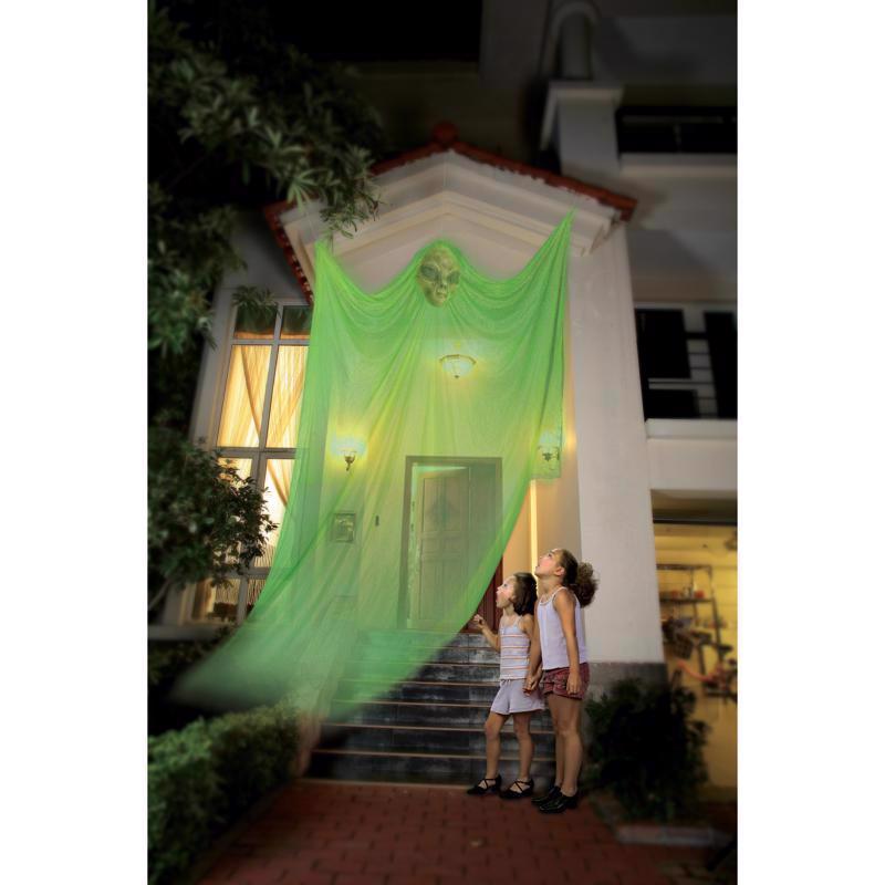 Emery Jensen hanging alien outdoor decoration, 7-foot tall, featuring a whimsical alien figure for garden or yard decor.