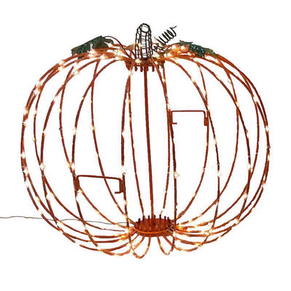 Foldable pumpkin outdoor decoration by Emery Jensen, featuring a realistic pumpkin design perfect for seasonal outdoor decor.