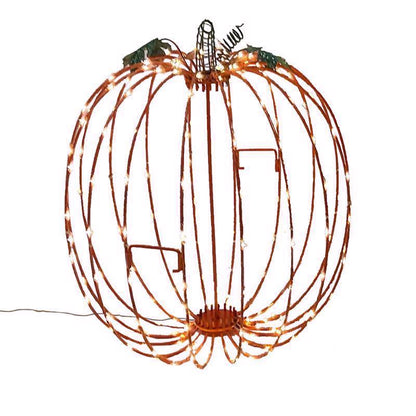 Tall foldable pumpkin outdoor decoration by Emery Jensen, showcasing a festive, foldable pumpkin for seasonal outdoor decor.