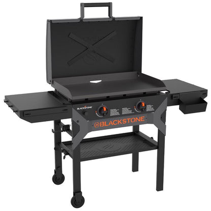 GRIDDLE W/hood BLACK 28"