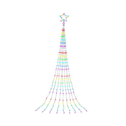 Emery Jensen YRD MLT Shooting Star outdoor hanging decoration in 12-inch size, designed for garden or patio outdoor decor.