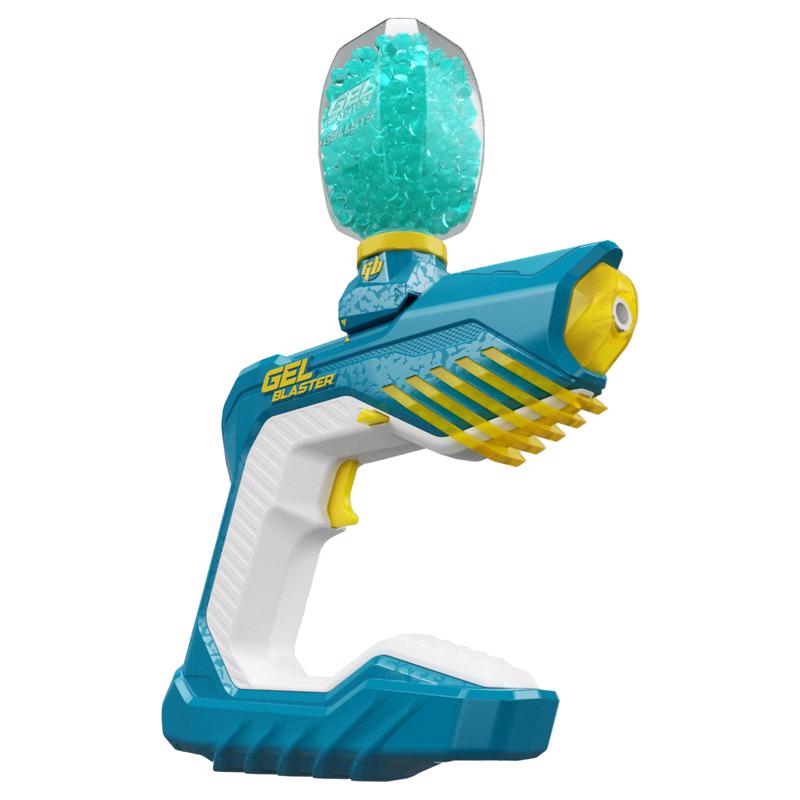Emery Jensen Gel Blaster Piranha outdoor toy with colorful design, perfect for active outdoor play and target shooting fun.