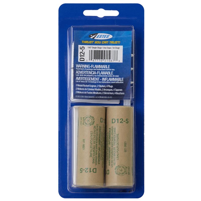 MDL RCKT ENGNS D12-5 2PK - Pack of 12