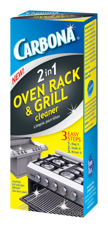 Emery Jensen oven rack and grill cleaner in a spray bottle, designed for cleaning oven racks and grills effectively.