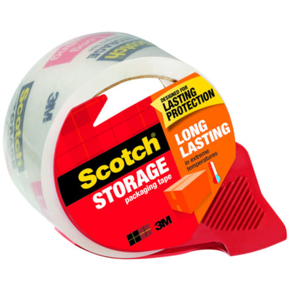 Emery Jensen clear packaging tape roll, 54.6 yards long, suitable for sealing boxes and packages.