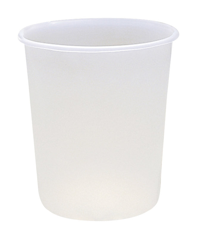 Set of 48 white 5-gallon paint pail liners from Emery Jensen, designed for paint pails and trays.