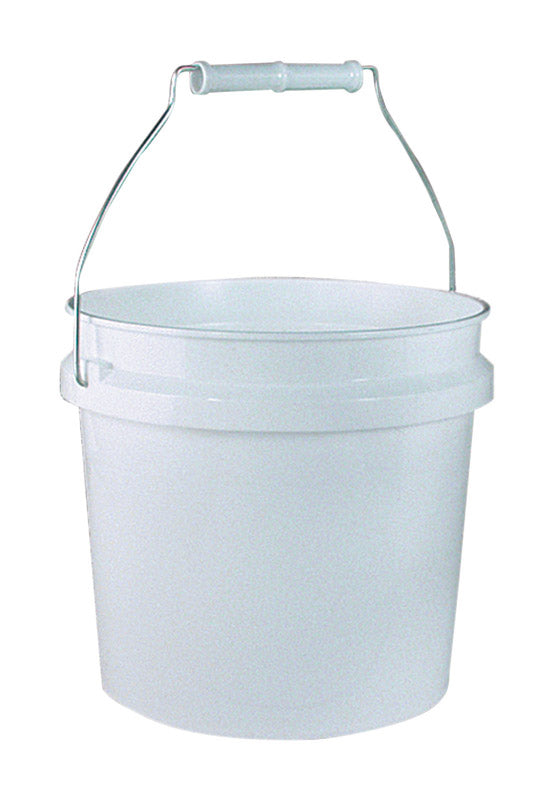 PLASTIC PAIL 1GAL HD WHT - Pack of 24