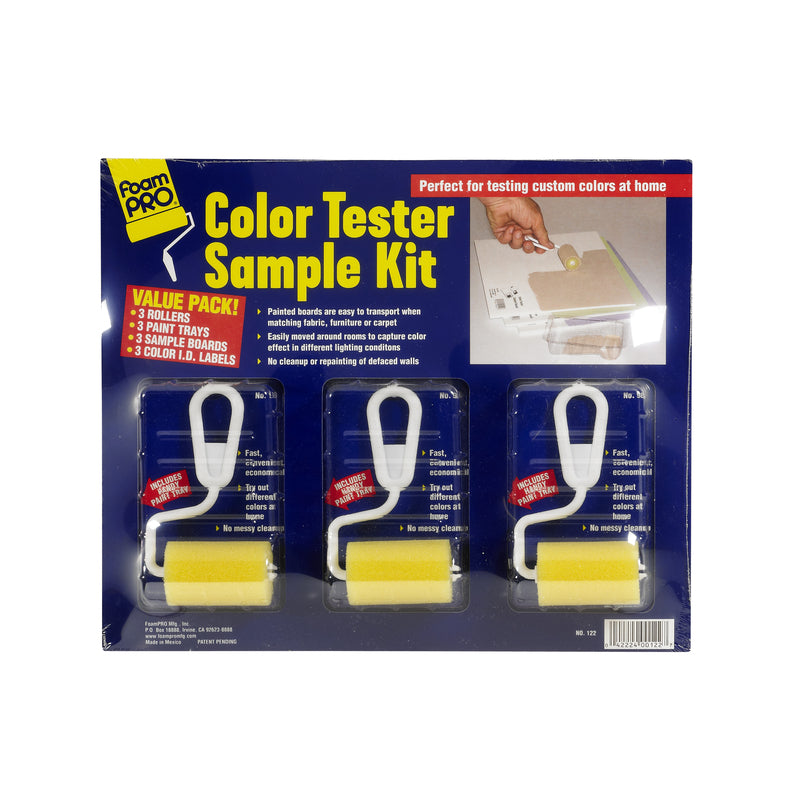 Emery Jensen color tester value PK showing a set of painter's tools for matching and testing paint colors.