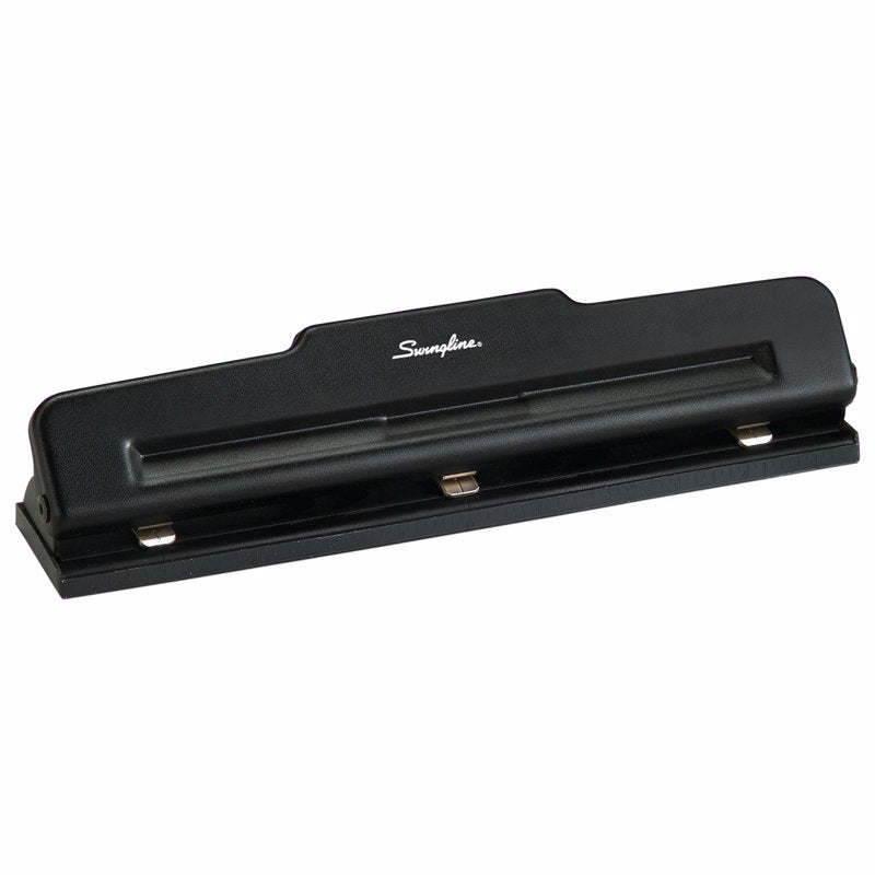 Black Emery Jensen PAPR PNCH 3 HL paper punch with 10-sheet capacity, designed for precise paper trimming and punching.
