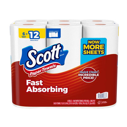 PPR TWLS 1PLY 108SHT 6PK