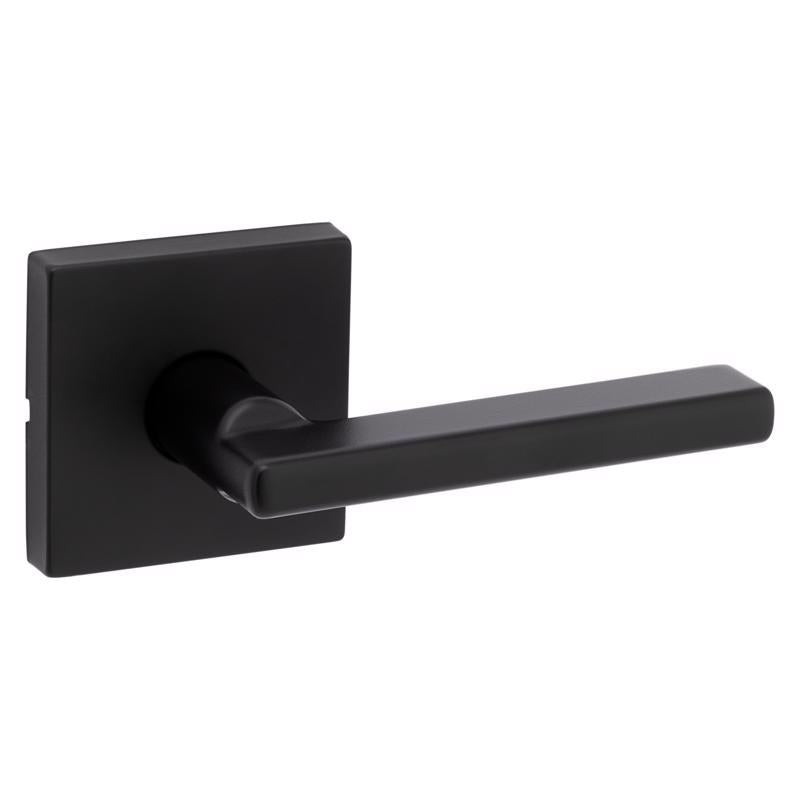 Emery Jensen Passage Lever in zinc square design, ideal for interior doors, with a sleek and modern appearance.