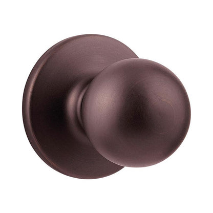 Emery Jensen Polo Pass Knob VNBRZ, passage door knob with bronze finish, featuring a sleek round design for interior doors.