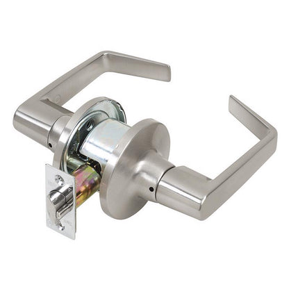Emery Jensen PSG DR KNB STL passage door handle in stainless steel, 2-inch passage hardware for interior doors.
