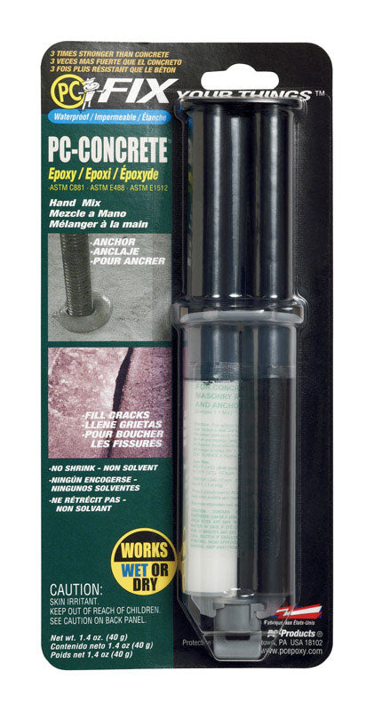Emery Jensen Concret ANCHR Epoxy 1.4oz patch and repair product for concrete surfaces and repairs.