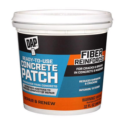 Gray concrete patch from Emery Jensen, 32oz containers, pack of 6, for repairing and patching concrete surfaces.
