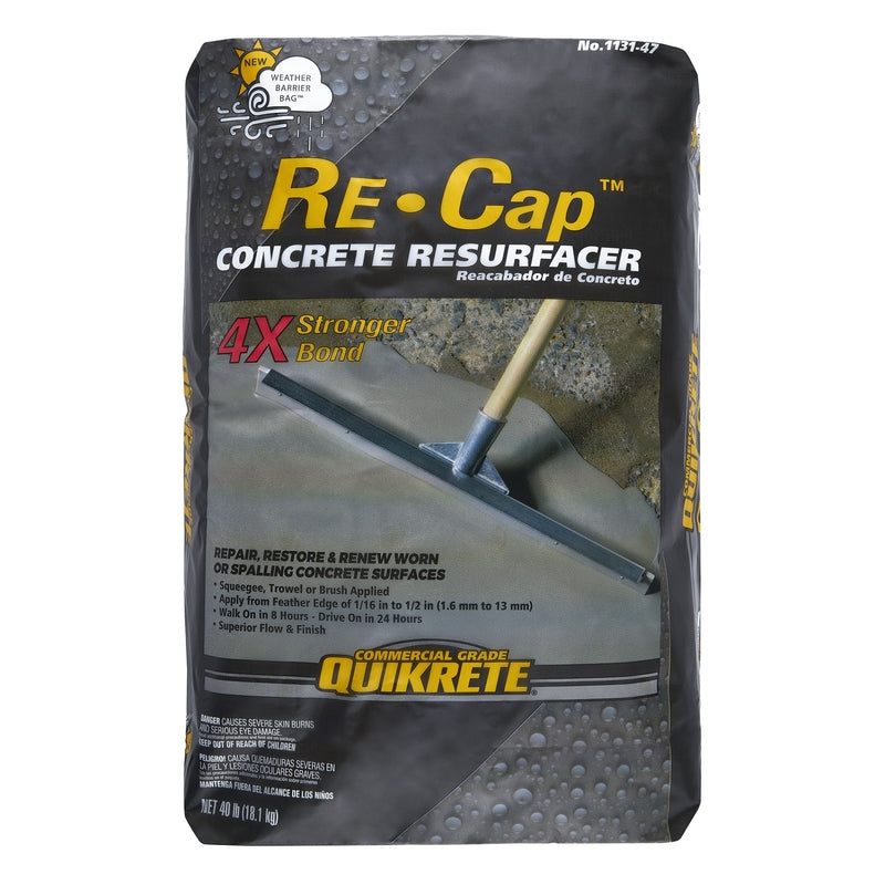 Emery Jensen concrete resurface patch and repair product in 40lb bag, designed for surface restoration and crack repair.