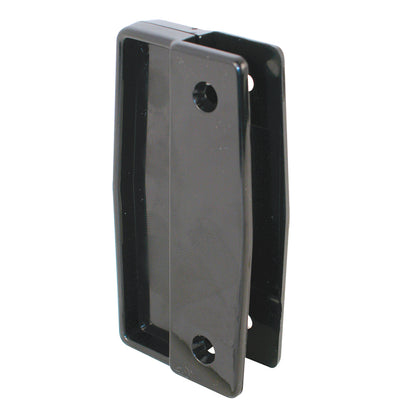 Black pull screen door latches by Emery Jensen, set of two, designed for patio doors with easy grip and secure closure.