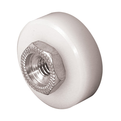 Emery Jensen patio door rollers with metal wheels and black plastic housing for smooth sliding and easy installation.