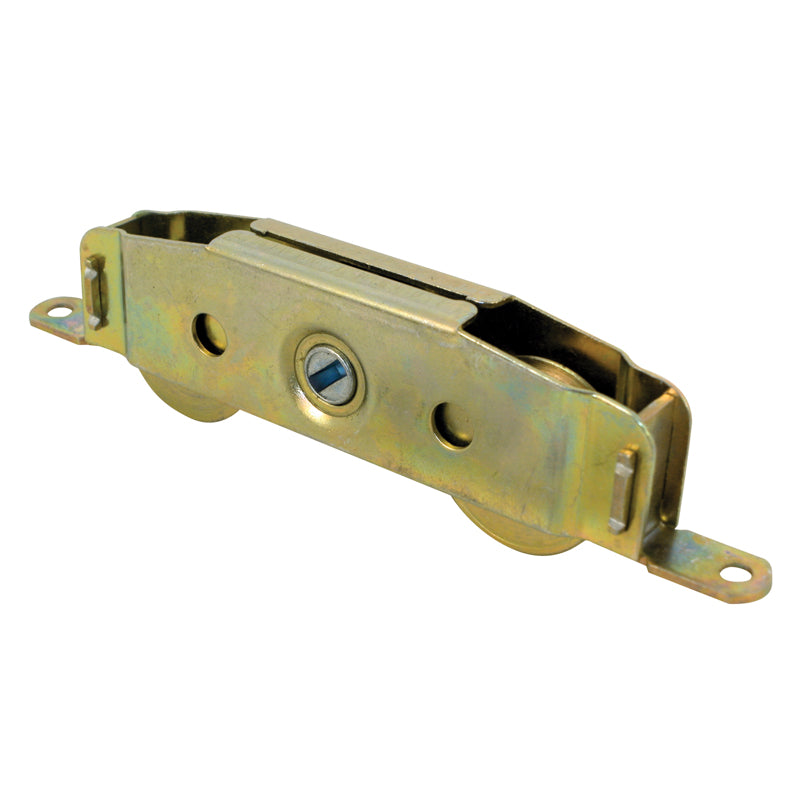 Emery Jensen tandem patio door rollers, 1-1/4 inch, showing metal wheels and mounting brackets for smooth door operation