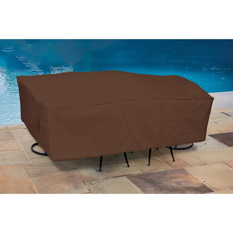 Emery Jensen 114-inch patio dining set cover for outdoor furniture protection, made of durable weather-resistant material.