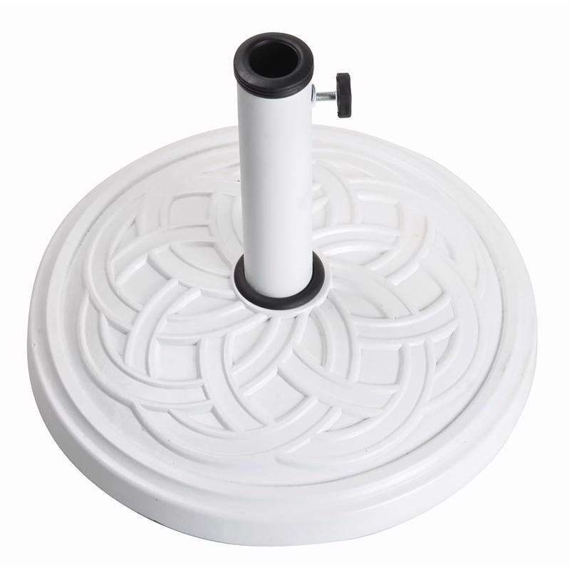 UMBRELLA BASE WHT 17.7"l