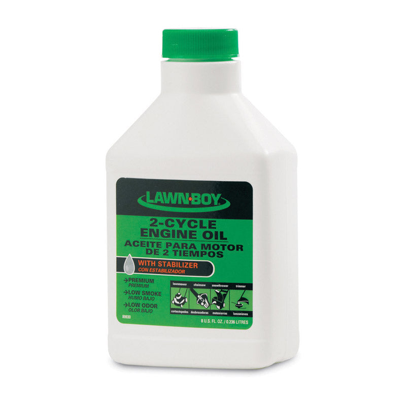 Emery Jensen 2-cycle 4oz lawn mower oil bottle, ideal for small engine lubrication, part of PE oils and lubricants collection.
