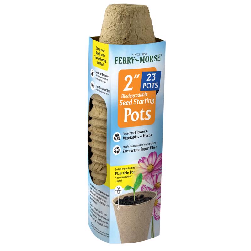 Set of 23 Emery Jensen Seed Star peat pots for starting plants and seedlings, ideal for gardening and plant propagation.