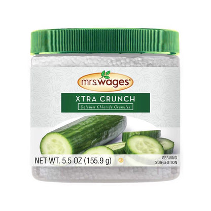 XTRA CRUNCH PICKLE spice mix by Emery Jensen in 5.5oz jar, used for making crunchy pickles and preserving flavors.