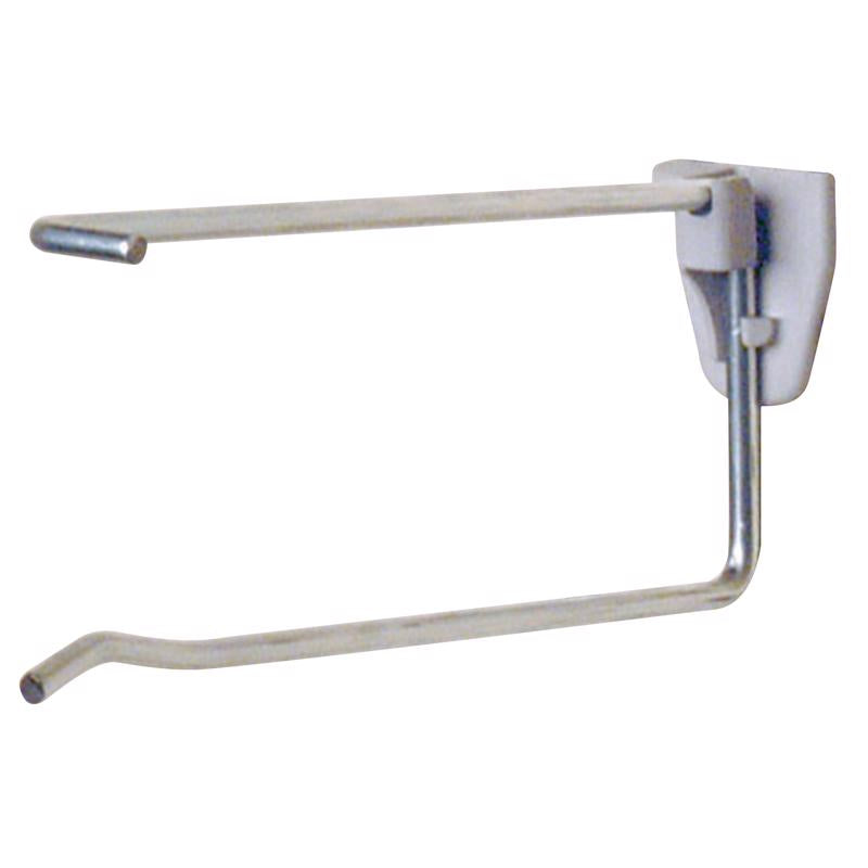 Emery Jensen 6-inch peg hooks with 2.5-inch risers for store use, designed for organizing and displaying products efficiently.