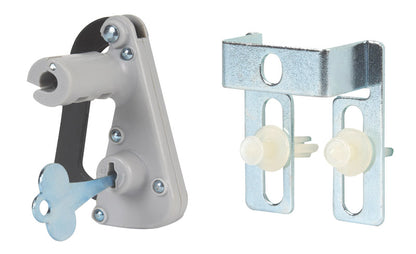 PEG HOOK LOCK GLVNZD GRY - Pack of 10