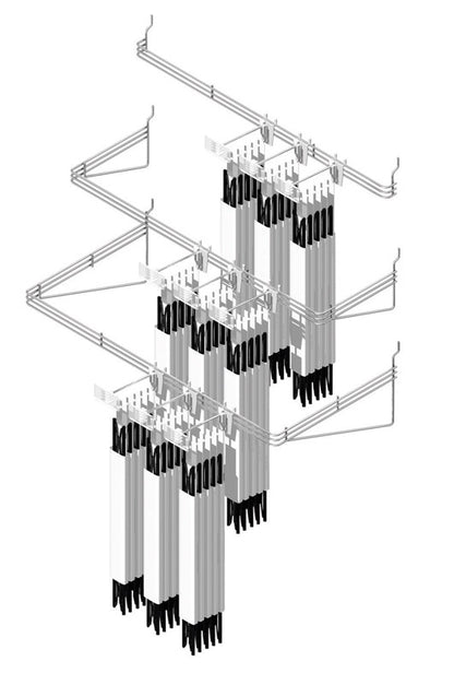 WATERFALL RACK SLVR 16"W