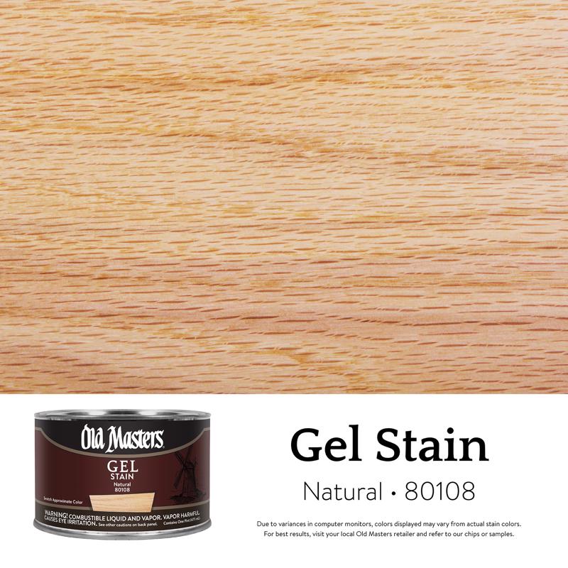 GEL STAIN NATURAL 1PT - Pack of 4