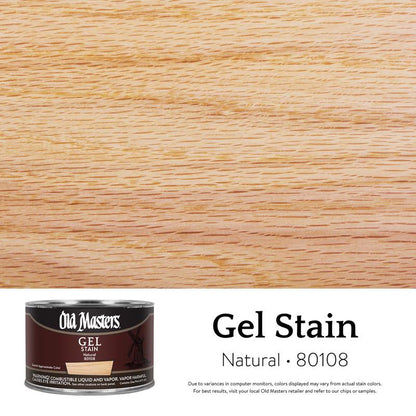 GEL STAIN NATURAL 1PT - Pack of 4