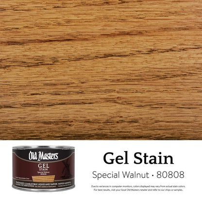 Pack of four Emery Jensen Gel Stain Special Walnut 1pt penetrating finish pens for wood staining and finishing.